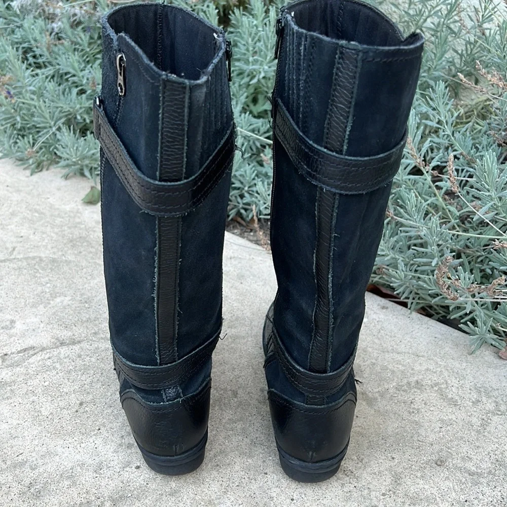 Clarks  Whistle Whey Black Zip up Boot Women's Size 8.5